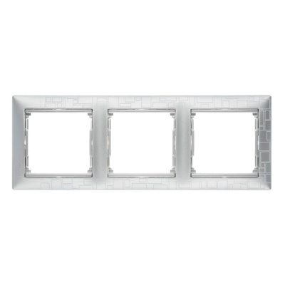 Рамка 3-постовая Legrand Valena алюминий модерн 770343