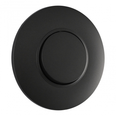 Выключатель круглый одноклавишный с рамкой Arte Milano SET08-1-30-1 black
