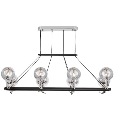 Подвесная люстра Lumina Deco LDP 9110-8-PR BK+CHR