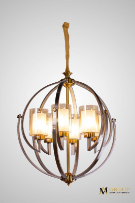 Подвесная люстра AM Group AM372 SP6 GAB+SN
