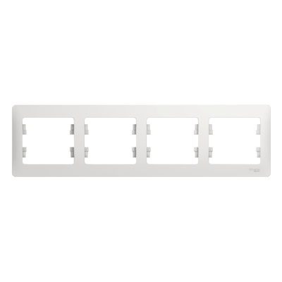 Рамка 4-ая Systeme Electric Glossa Белый GSL000104