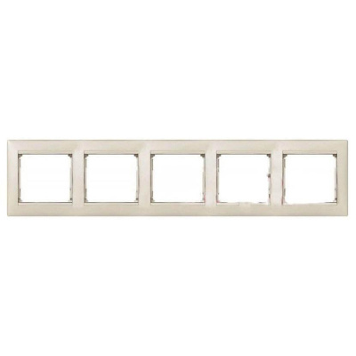 Рамка 5-постовая Legrand Valena жемчужная 770475