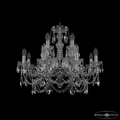 Подвесная люстра Bohemia Ivele Crystal 1411/8+4/240 Ni
