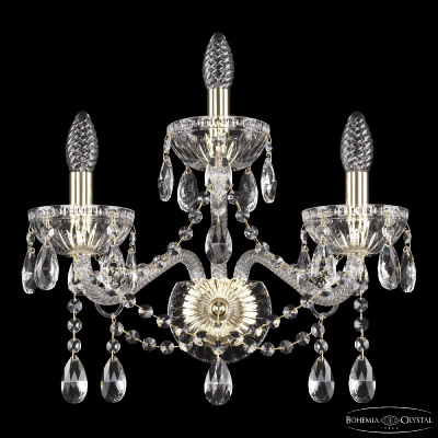 Бра Bohemia Ivele Crystal 5413B/2+1/165 G Clear/M-1G