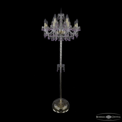 Торшер Bohemia Ivele Crystal 1410T2/8+4/195-165 G V7010