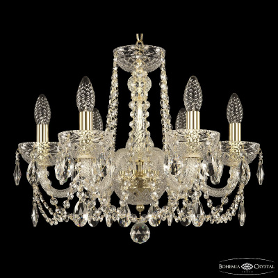 Подвесная люстра Bohemia Ivele Crystal 5402/6/165 G Clear/M-1F