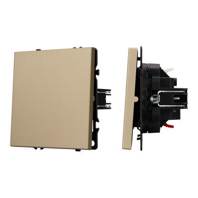 Механизм выключателя одноклавишный проходной Arlight SWT-NOBE-MKP1-SFPL-GD (230V, 10A) 054247