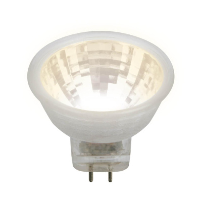 Лампа светодиодная (UL-00001700) Uniel GU4 3W 3000K прозрачная LED-MR11-3W/WW/GU4 GLZ21TR