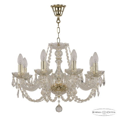 Подвесная люстра Bohemia Ivele Crystal 101/8/195 G Leafs
