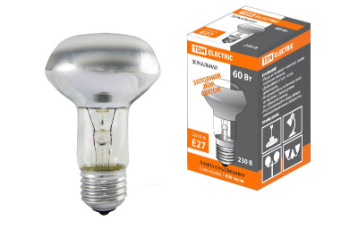 Лампа накаливания TDM Electric E27 60W 2700K зеркальная SQ0332-0030
