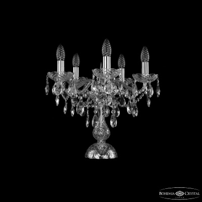 Настольная лампа Bohemia Ivele Crystal 1415L/5/141-39 Ni
