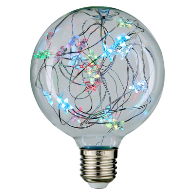 Филаментная светодиодная лампа General GLDEN-G95SW-STAR-1-230-E27-RGB 661008