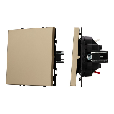 Механизм выключателя одноклавишный непроходной Arlight SWT-NOBE-MK01-SFPL-GD (230V, 10A) 054244