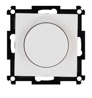 Универсальный диммер 3-500 Вт Led 3-250Вт HV - 500Вт с накладкой белый Jasmart G4012W-500RV