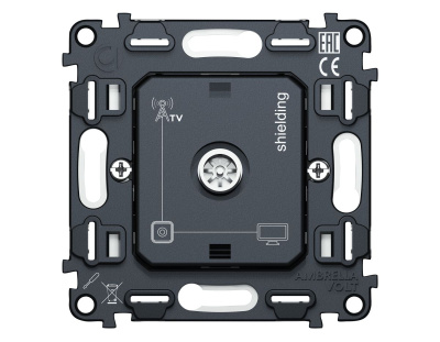 Механизм TV розетки оконечной экранированной 5-1000MHz 3dB QUANT Ambrella Volt VM199