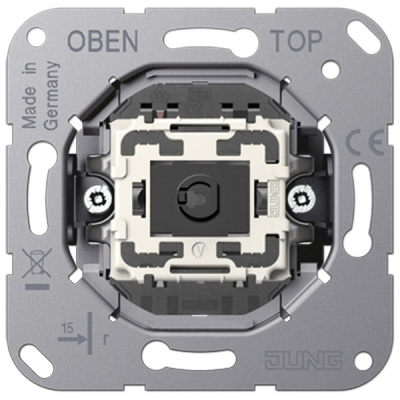 Механизм серии LS1912 одноклавишный, крепление винтами, без монтажных лапок Jung K501EU