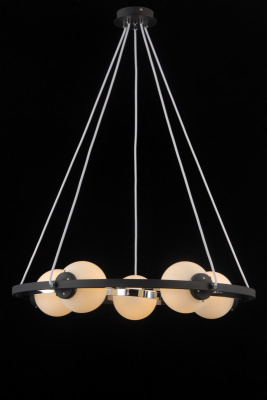 Подвесная люстра Natali Kovaltseva SPHERE 81020-5C SATIN BLACK