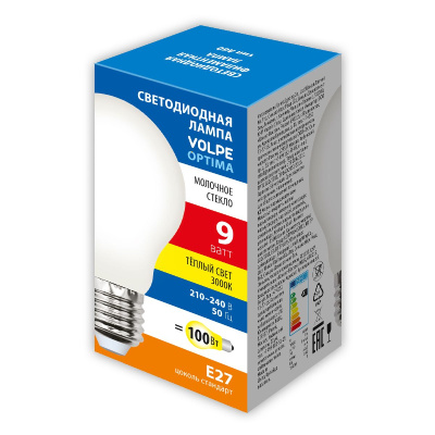 Лампа светодиодная Volpe Optima LED-A60-9W/3000K/E27/FR/SLF UL-00008300