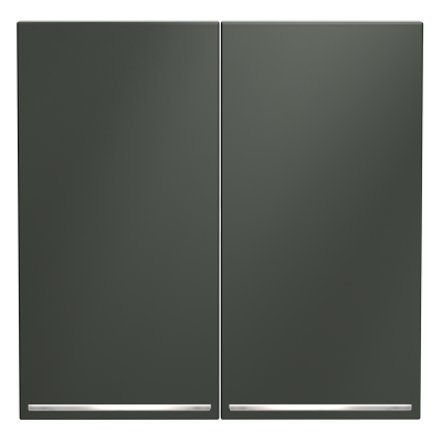 Клавиши для выключателя/переключателя двухклавишного с подсветкой Voltum S70 (титан) VLS000406