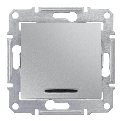 Выключатель одноклавишный с синей подсветкой Schneider Electric Sedna 10A 250V SDN1400160