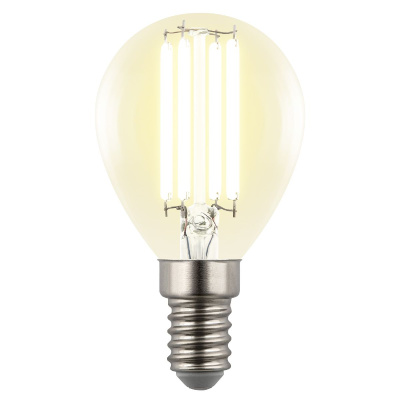 Лампа светодиодная филаментная Uniel LED-G45-4W/3000K/E14/CL GLY01TR UL-00011938
