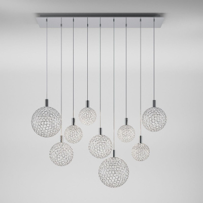 Каскадная люстра Eurosvet Gemini 90353/9 хром a069039