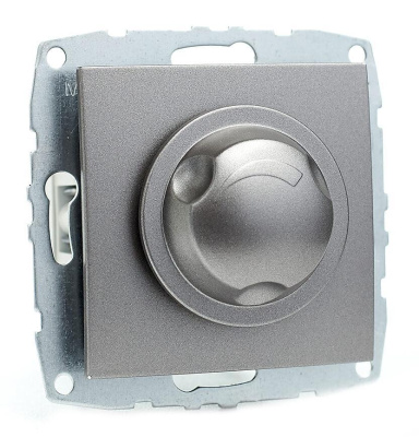 Светорегулятор Mono Electric Despina-Larissa 800Вт 10А 220В-250В антрацит 500-002405-134