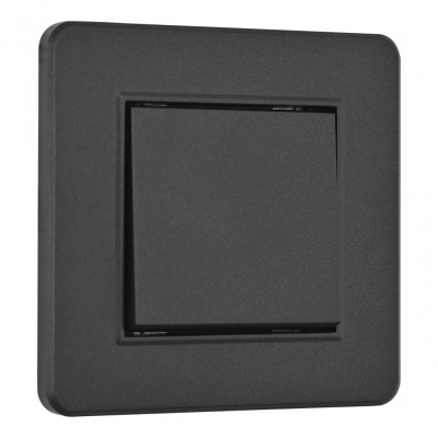 Выключатель одноклавишный Arte Milano SET16-1-30-1 black