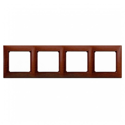 Рамка 4-постовая Legrand Valena тонированное дерево 770314