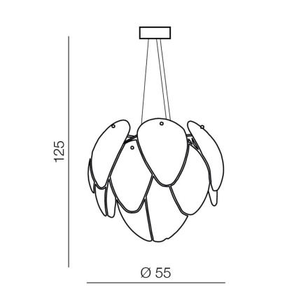 Подвесная люстра Azzardo Antires AZ0472