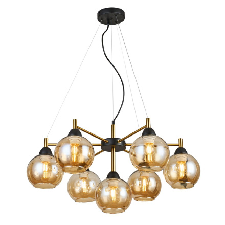 Подвесная люстра IMEX MD.9056-7-P-BK+COP