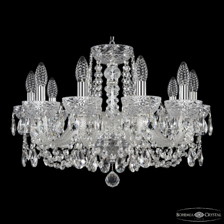 Подвесная люстра Bohemia Ivele Crystal 5402/10/195 Ni Clear/M-1F