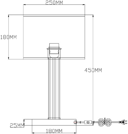 Настольная лампа Moderli Claim V2651-1T