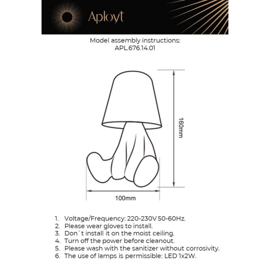 Настольная лампа Aployt Noemi APL.676.14.01