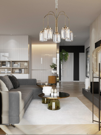 Подвесная люстра Newport 4505/C Gold М0062713