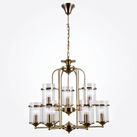 Подвесная люстра Eurosvet Консул 60040/9 античная бронза