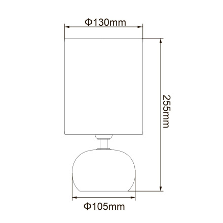 Настольная лампа Uniel UML-B307 E14 SILVER/WHITE UL-00012423