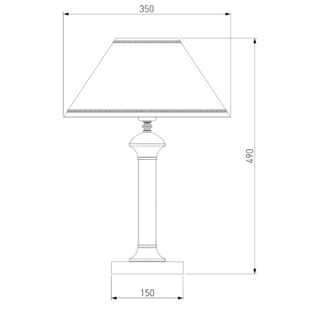 Настольная лампа Eurosvet Lorenzo 60019/1 венге