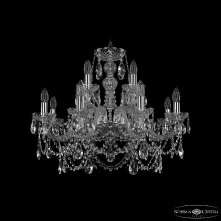 Подвесная люстра Bohemia Ivele Crystal 1411/8+4/240 Ni