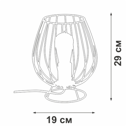 Настольная лампа Vitaluce V4296-0/1L