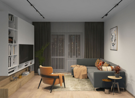 Трековый светодиодный светильник Denkirs DK8006-BK