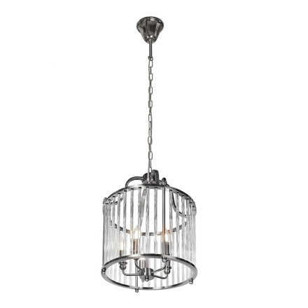 Подвесная люстра iLamp Qeens P2437-5 Nickel