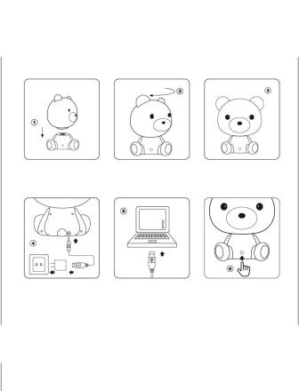 Настольная лампа Lucide Dodo Bear 71590/03/31