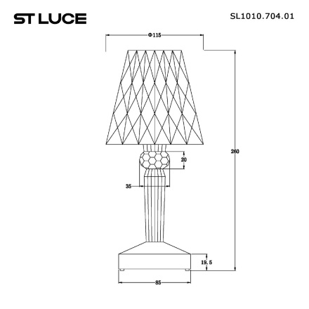 Настольная лампа ST Luce Sparkle SL1010.704.01