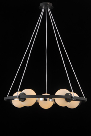 Подвесная люстра Natali Kovaltseva SPHERE 81020-5C SATIN BLACK