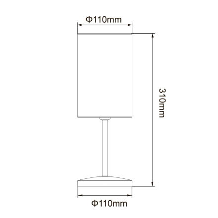 Настольная лампа Uniel UML-B308 E14 BLACK/BEIGE UL-00012425