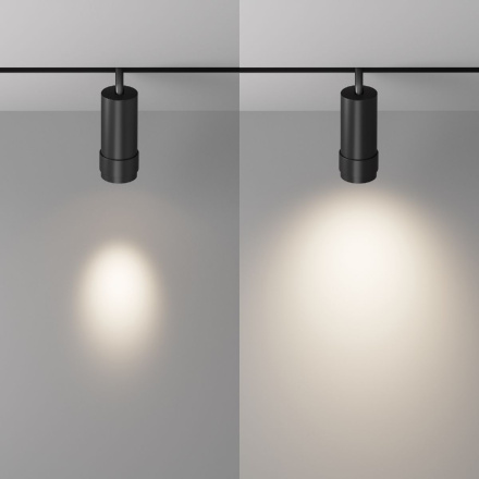 Трековый магнитный светильник Maytoni Focus Zoom TR212-1-12WTW-DS-Z-B