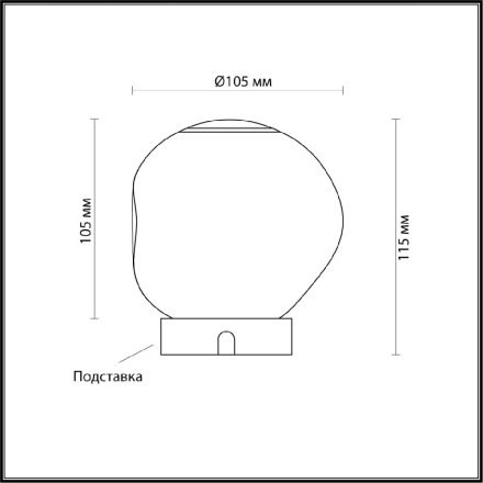 Настольная лампа Odeon Light Jemstone L-vision 5085/2TL
