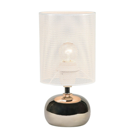 Настольная лампа Uniel UML-B307 E14 SILVER/WHITE UL-00012423