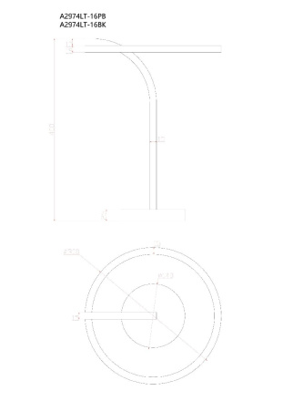 Настольная лампа Arte Lamp Enigma A2974LT-16BK